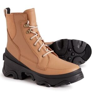 NEW Sorel Brex Lace Boots Waterproof Genuine Leather  593S0 size 8.5